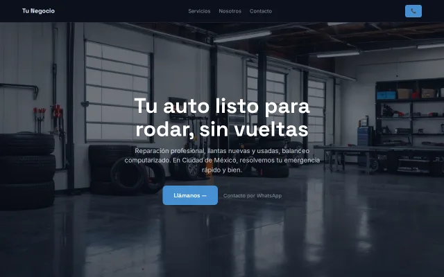 Vista previa de Opción A para Tu Negocio