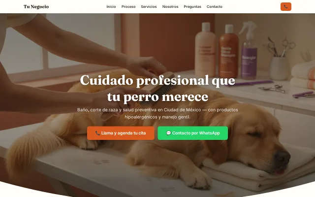 Vista previa de Opción B para Tu Negocio
