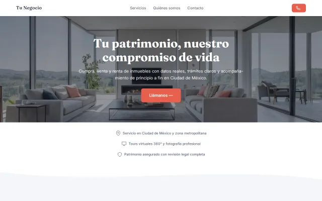 Vista previa de Opción A para Tu Negocio