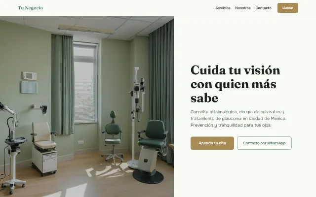 Vista previa de Opción A para Tu Negocio