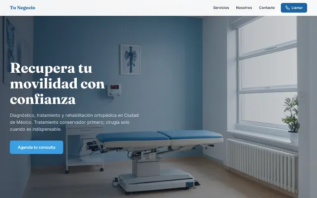 Vista previa de Opción B para Tu Negocio