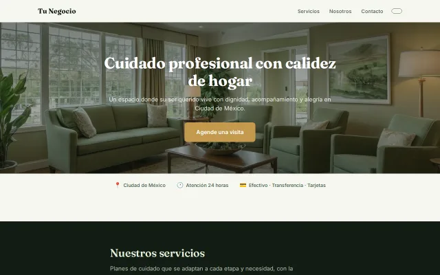 Vista previa de Opción B para Tu Negocio
