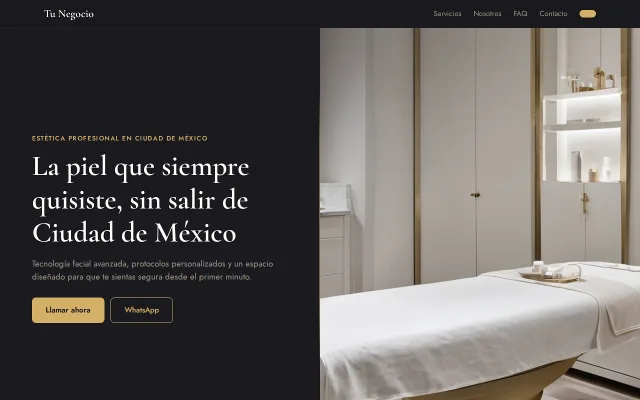 Vista previa de Opción B para Tu Negocio