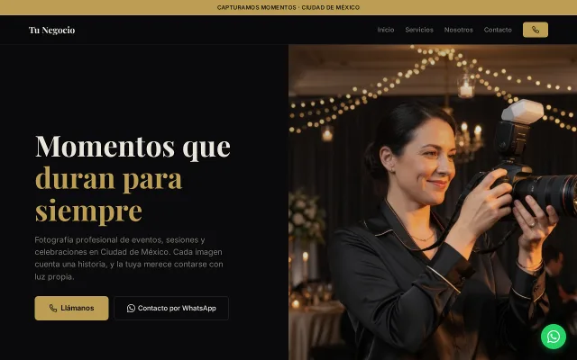 Vista previa de Opción B para Tu Negocio