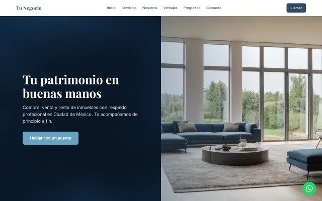 Vista previa de Opción A para Tu Negocio