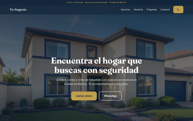 Vista previa de Opción B para Tu Negocio