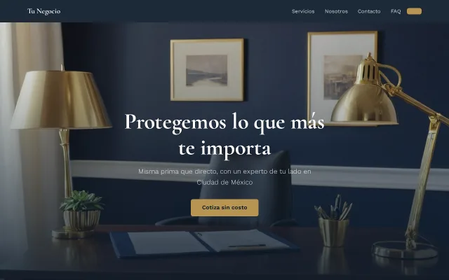 Vista previa de Opción A para Tu Negocio
