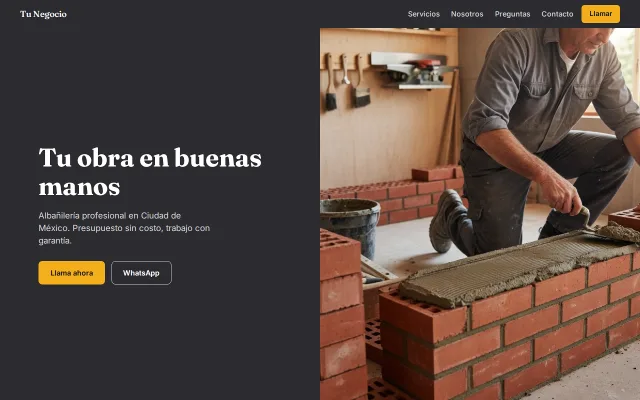 Vista previa de Opción B para Tu Negocio