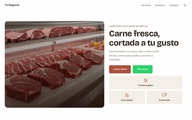 Vista previa de Opción B para Tu Negocio
