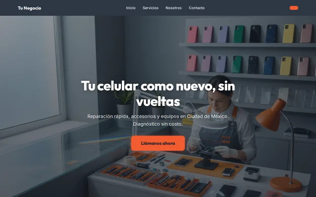 Vista previa de Opción B para Tu Negocio
