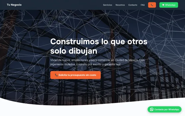 Vista previa de Opción A para Tu Negocio