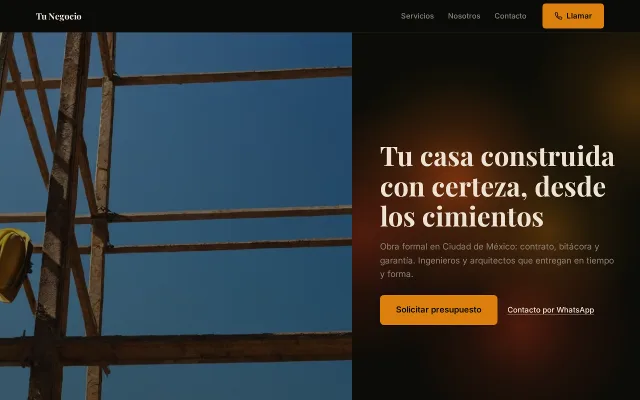 Vista previa de Opción B para Tu Negocio