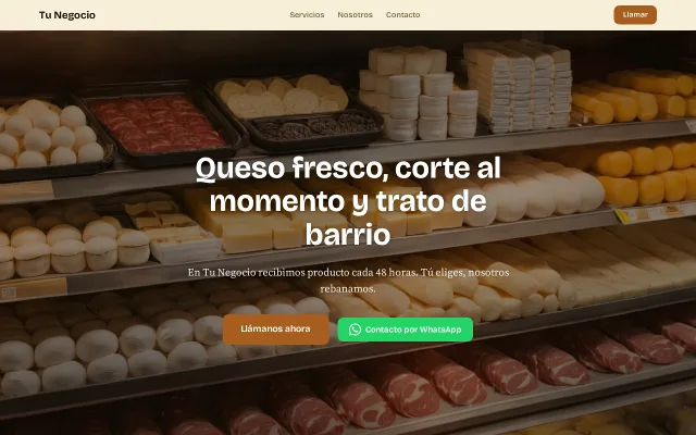 Vista previa de Opción A para Tu Negocio