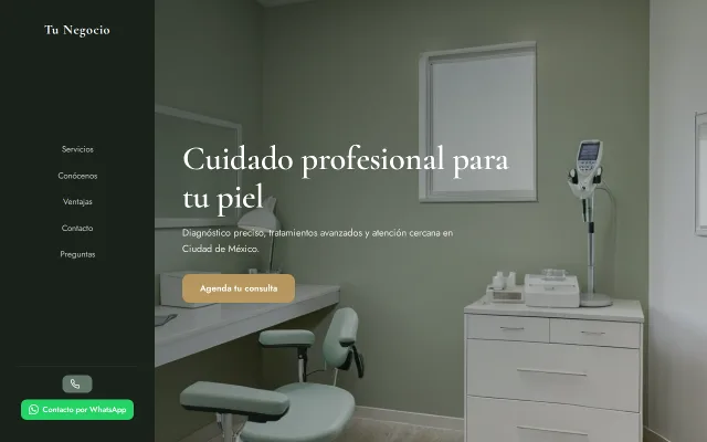 Vista previa de Opción A para Tu Negocio