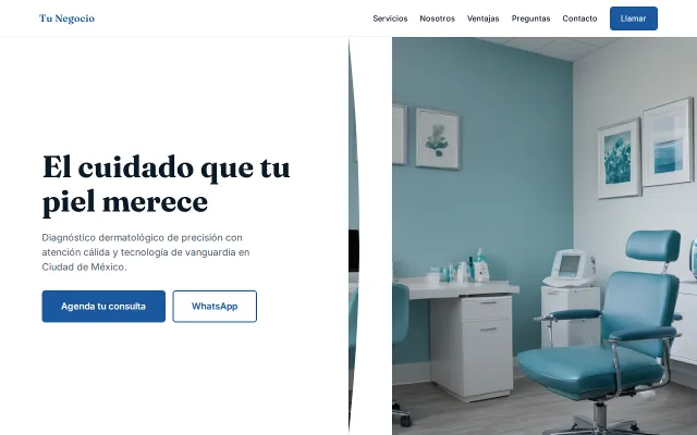 Vista previa de Opción B para Tu Negocio