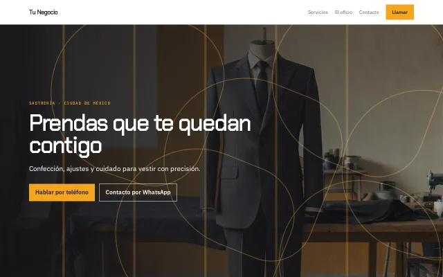 Vista previa de Opción A para Tu Negocio