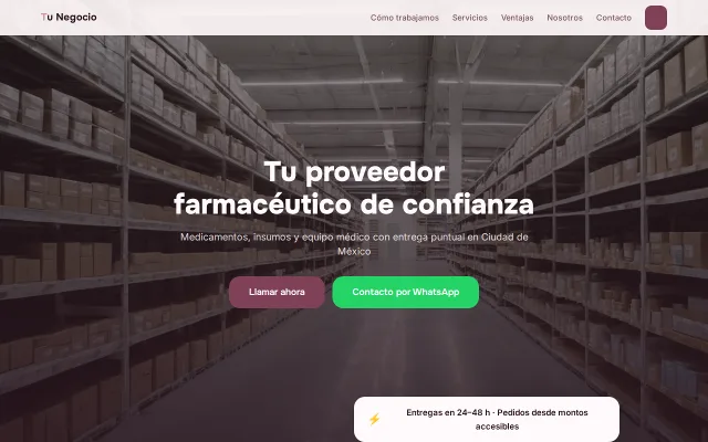 Vista previa de Opción B para Tu Negocio