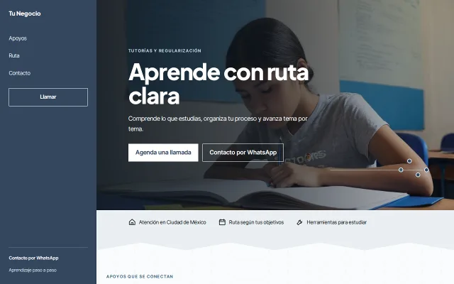 Vista previa de Opción B para Tu Negocio