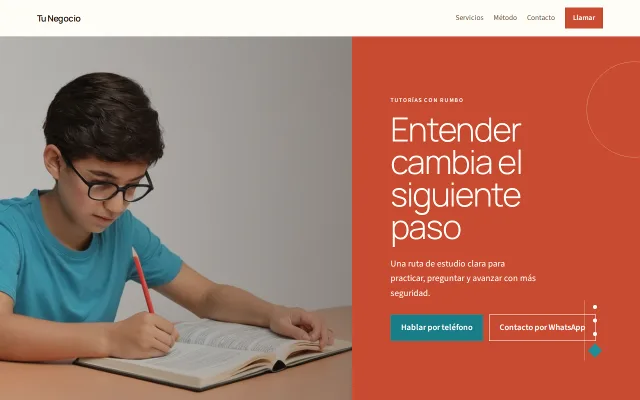 Vista previa de Opción A para Tu Negocio