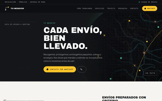 Vista previa de Opción A para Tu Negocio