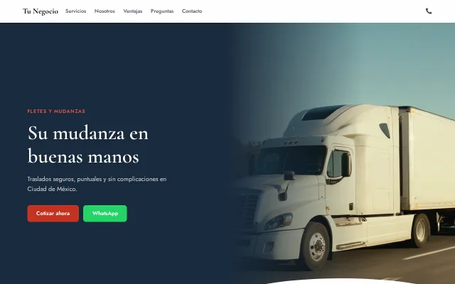 Vista previa de Opción A para Tu Negocio