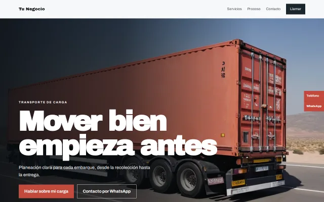 Vista previa de Opción A para Tu Negocio