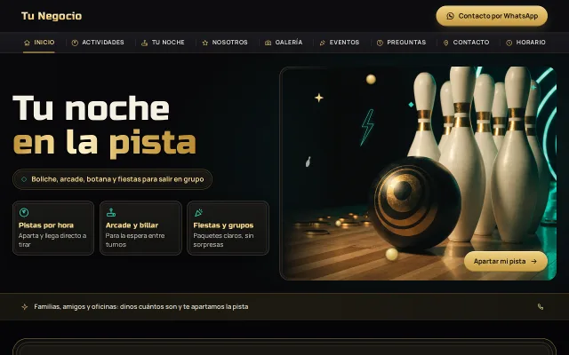 Vista previa de Opción B para Tu Negocio