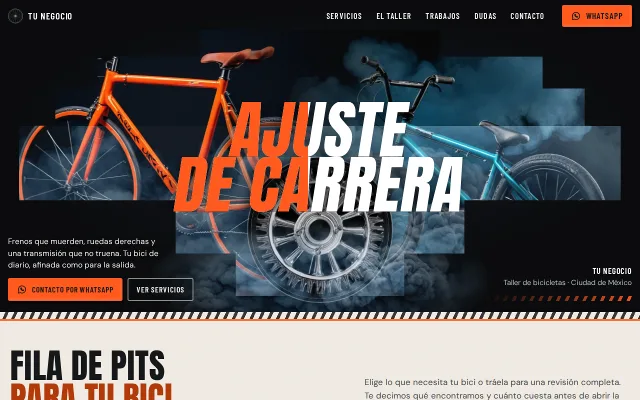 Vista previa de Opción A para Tu Negocio