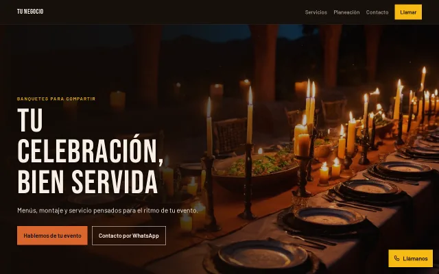 Vista previa de Opción B para Tu Negocio