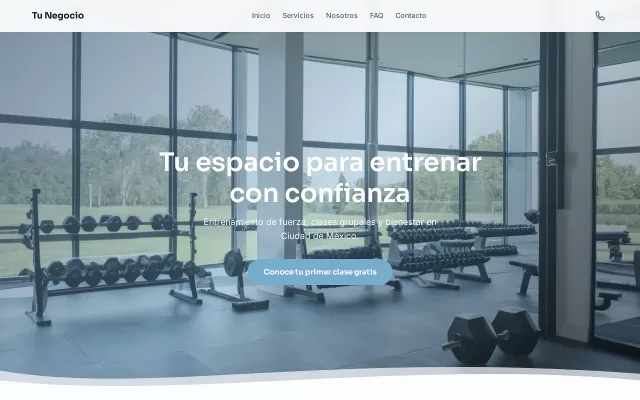 Vista previa de Opción B para Tu Negocio