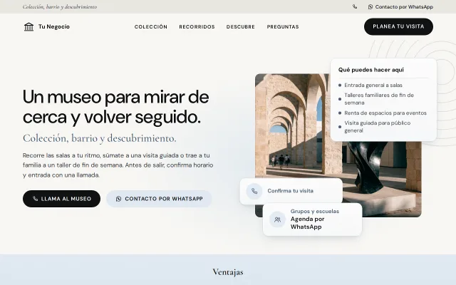 Vista previa de Opción B para Tu Negocio