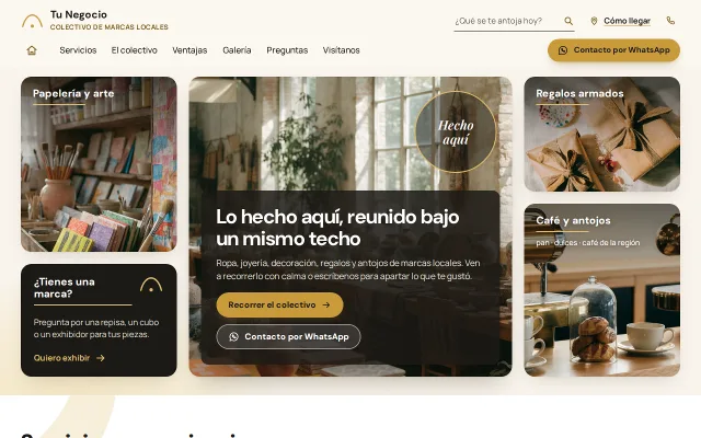 Vista previa de Opción B para Tu Negocio