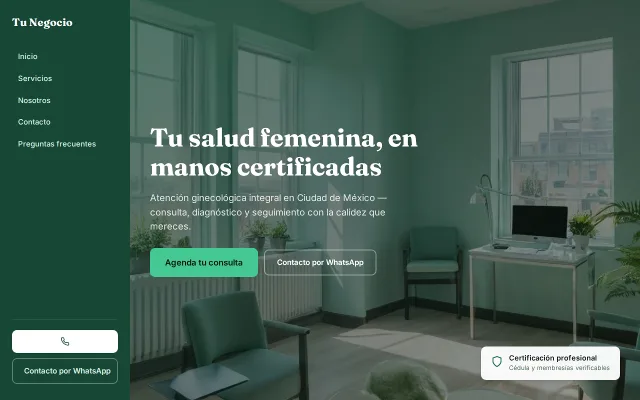 Vista previa de Opción B para Tu Negocio