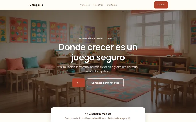 Vista previa de Opción B para Tu Negocio