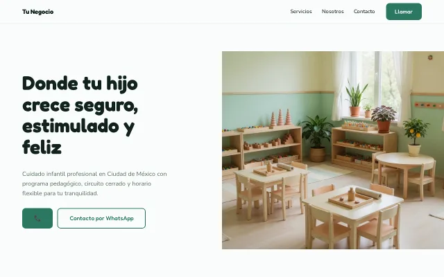 Vista previa de Opción A para Tu Negocio