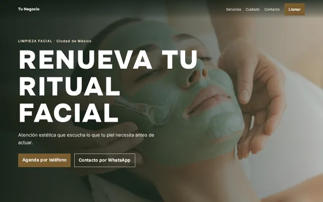 Vista previa de Opción A para Tu Negocio