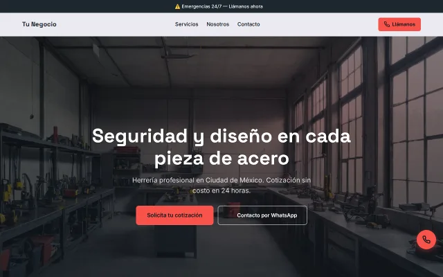 Vista previa de Opción A para Tu Negocio