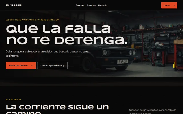 Vista previa de Opción A para Tu Negocio