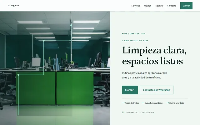 Vista previa de Opción B para Tu Negocio