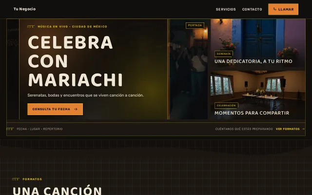 Vista previa de Opción A para Tu Negocio