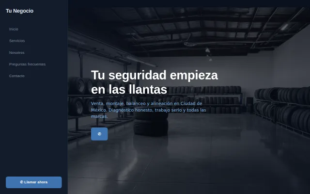 Vista previa de Opción A para Tu Negocio