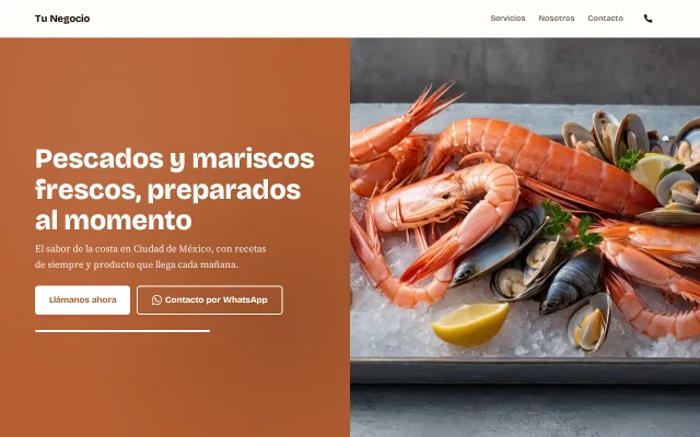 Vista previa de Opción A para Tu Negocio