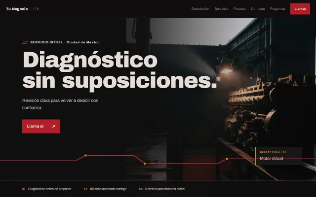 Vista previa de Opción B para Tu Negocio