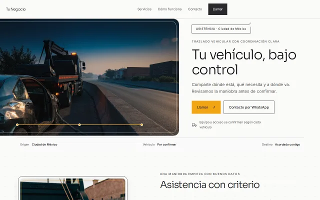 Vista previa de Opción B para Tu Negocio