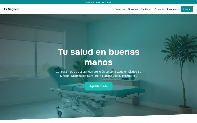 Vista previa de Opción A para Tu Negocio