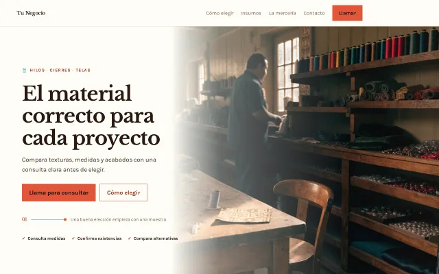 Vista previa de Opción B para Tu Negocio