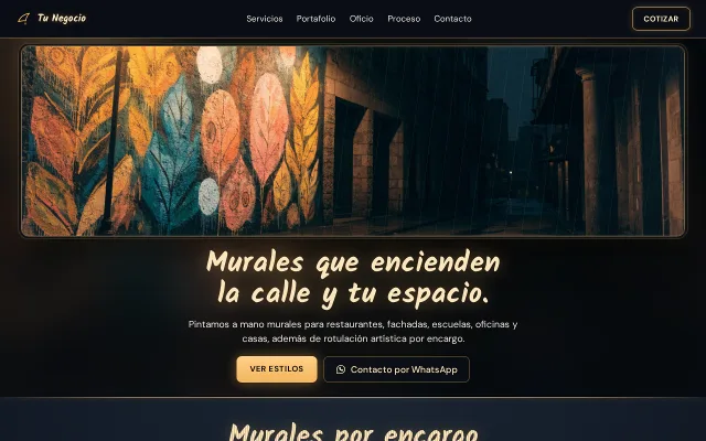 Vista previa de Opción B para Tu Negocio