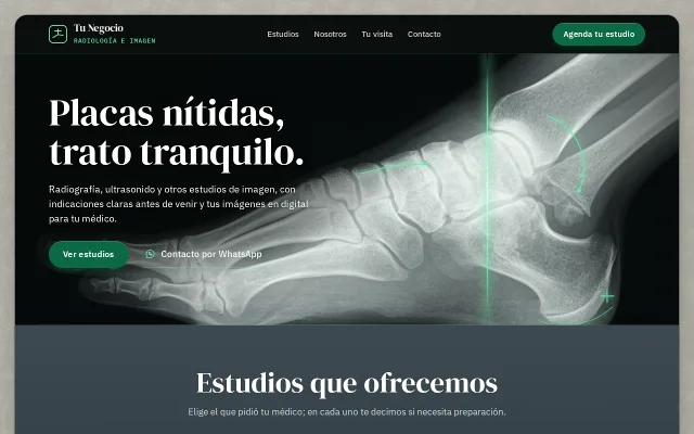 Vista previa de Opción A para Tu Negocio