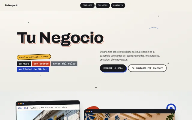 Vista previa de Opción A para Tu Negocio