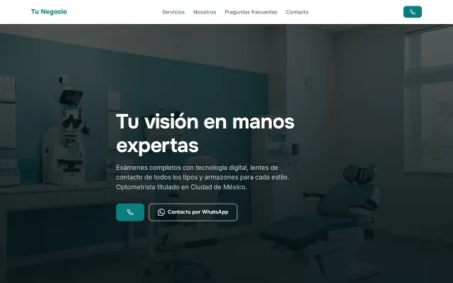 Vista previa de Opción A para Tu Negocio